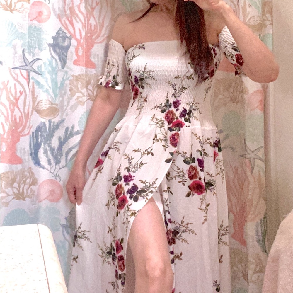 Woman’s Floral High Low
